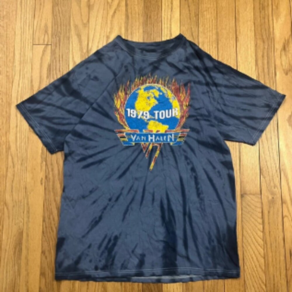 Van Halen 1979 World Tour Graphic Graphic Tee Shirt